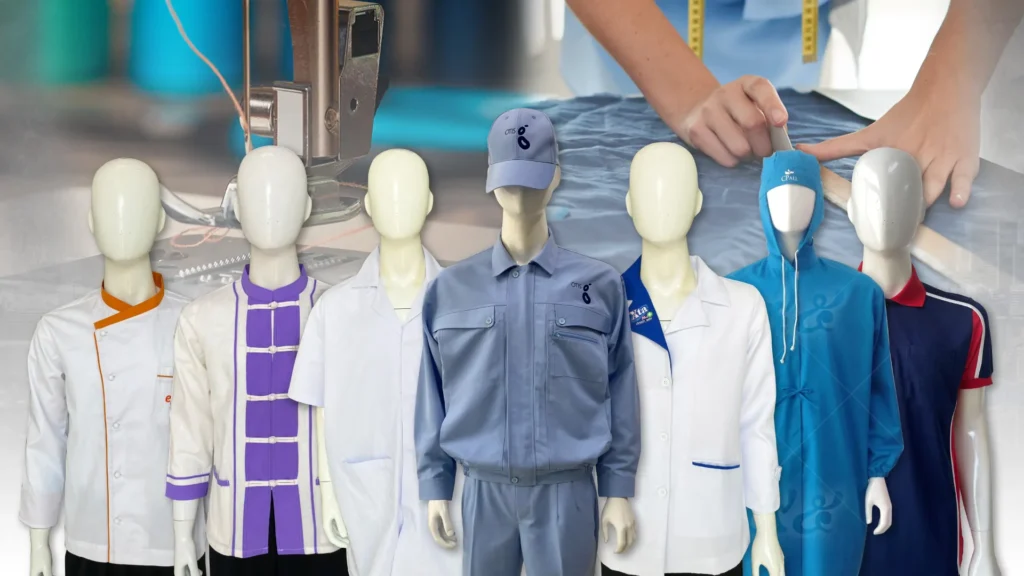 การรับชุดยูนิฟอร์มพนักงานอยุธยามาขายหน้าร้าน